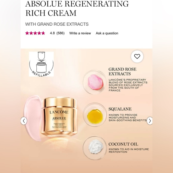Lancôme Absolue soft cream with grand rose extracts (30ml) - Picture 3 of 6